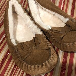 Leather Moccasin Slippers
